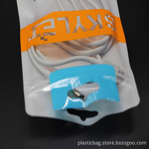 White Plastic Bags with Ziplock for Phone Case